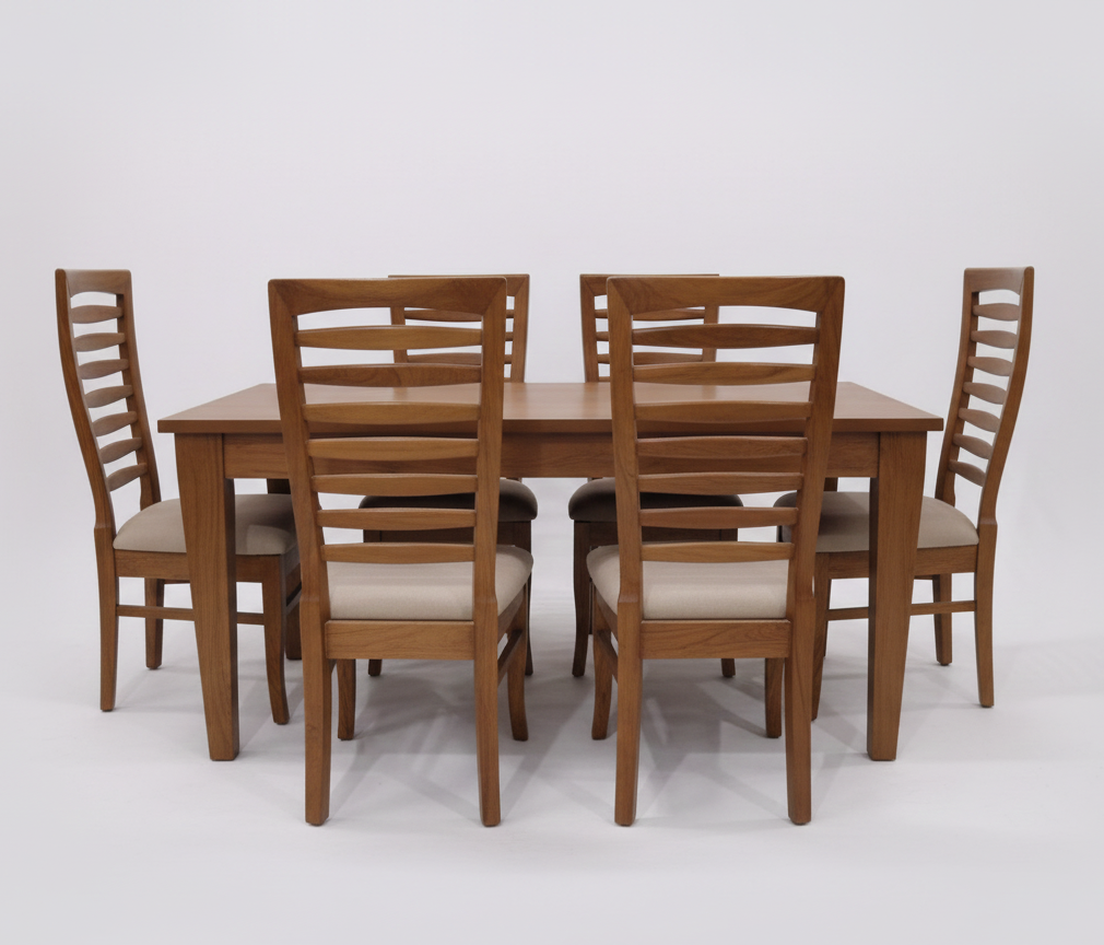 The Scandi Timber 6 Seater