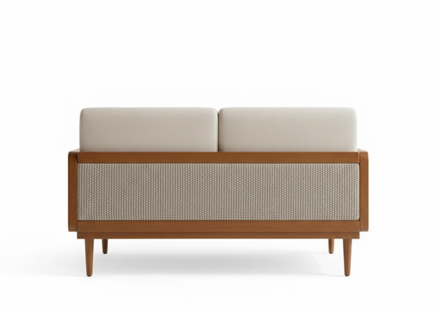 The Sonora 3 Seater Wooden Sofa