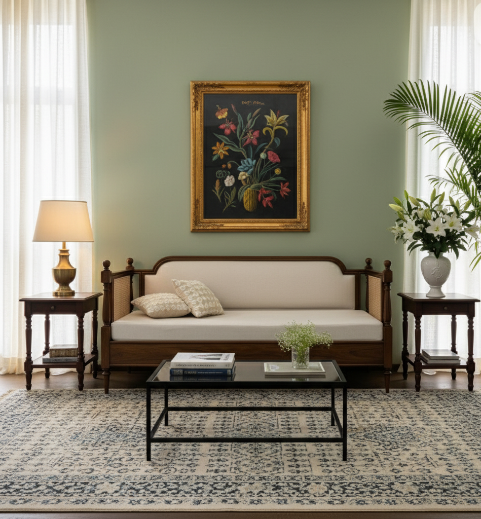 The Meridian Lounge Wooden Sofa 3 Seater