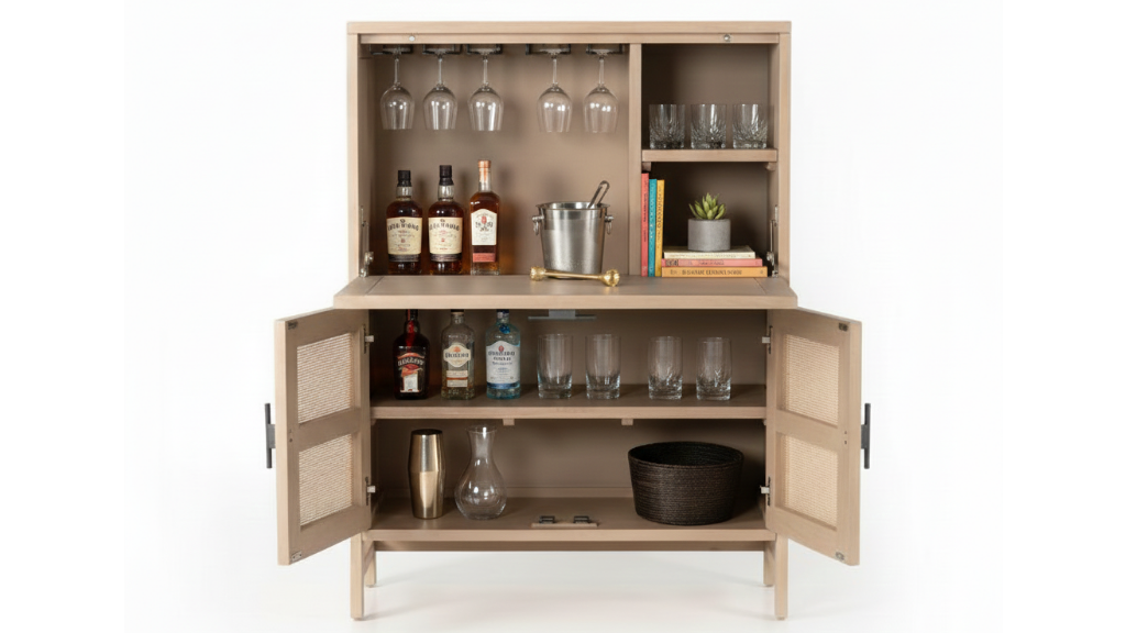 The Artisan Marquina Bar Cabinet