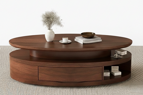 The Oval Walnut Centre Table