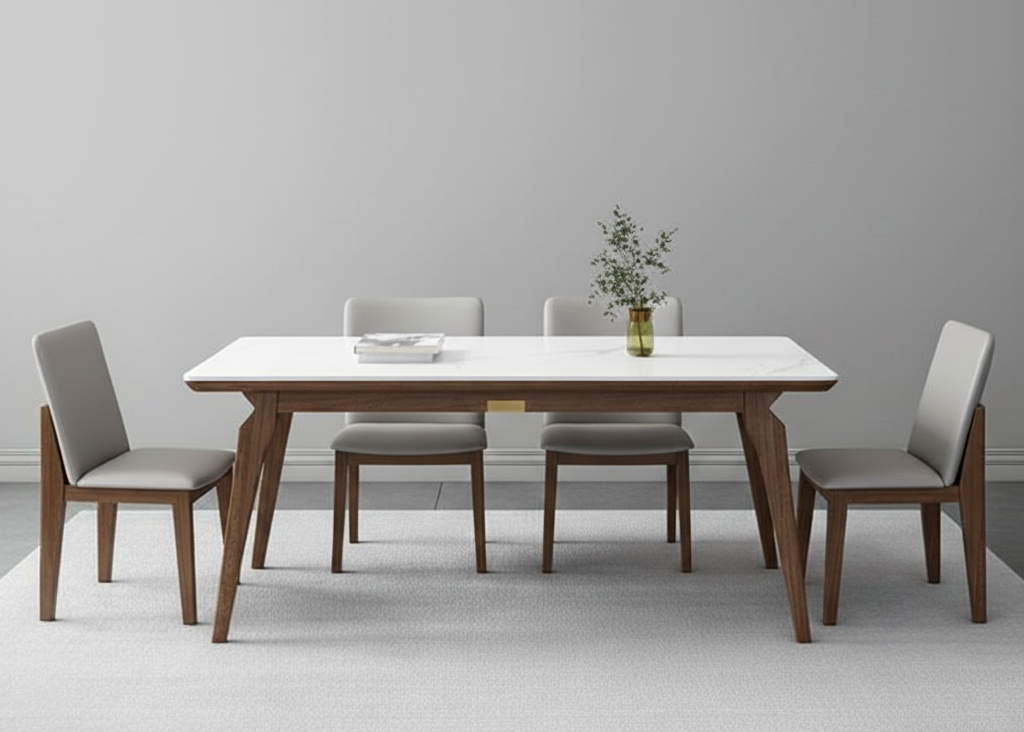 The Minimalist Pedestal Dining Set