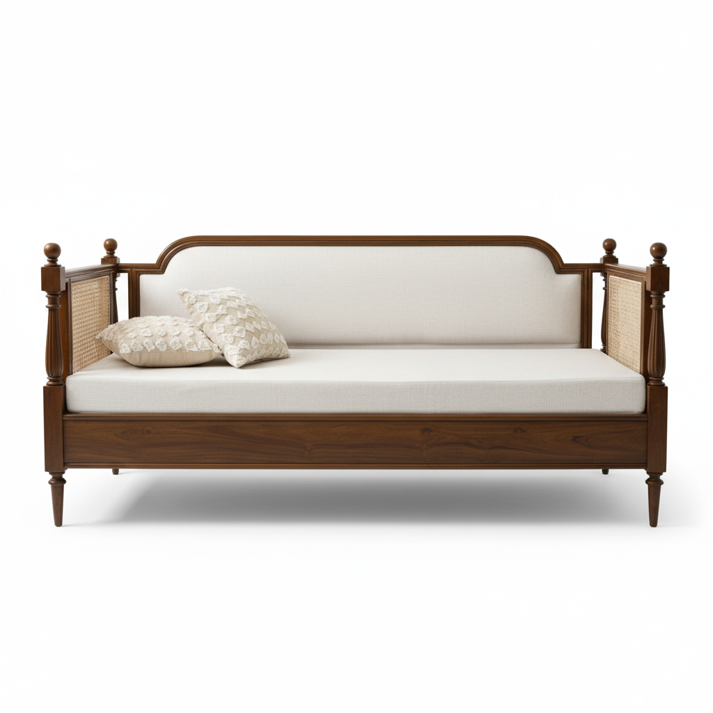 The Meridian Lounge Wooden Sofa 3 Seater