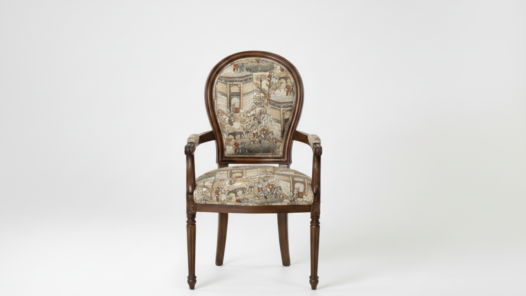 Wegner Style Teak Wood Arm Chair ( Martindale, Walnut Finish  )