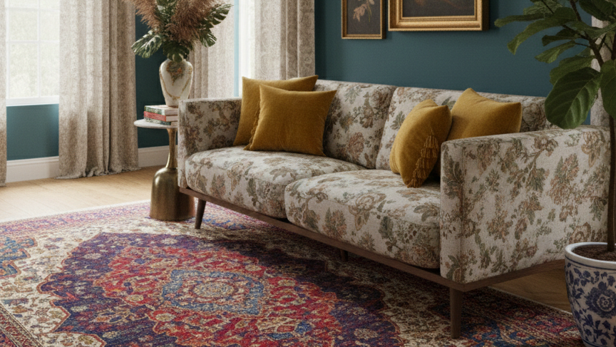 The Rylan 3 Seater Sofa ( Floral)