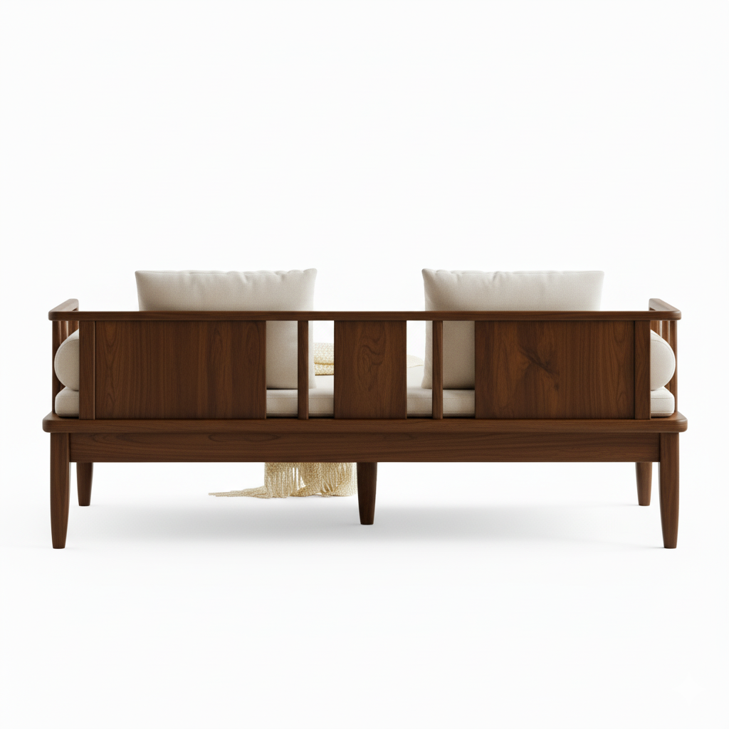 The Linnea 3 Seater wooden Sofa