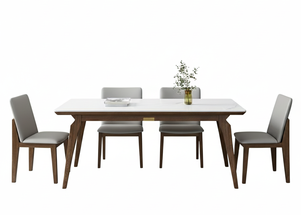 The Minimalist Pedestal Dining Set