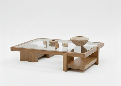 The Clear View Shelf Coffee table