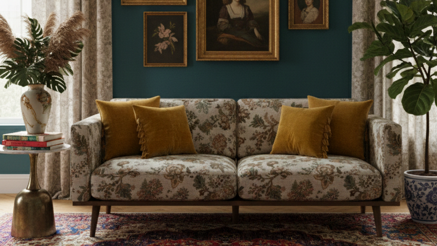 The Rylan 3 Seater Sofa ( Floral)