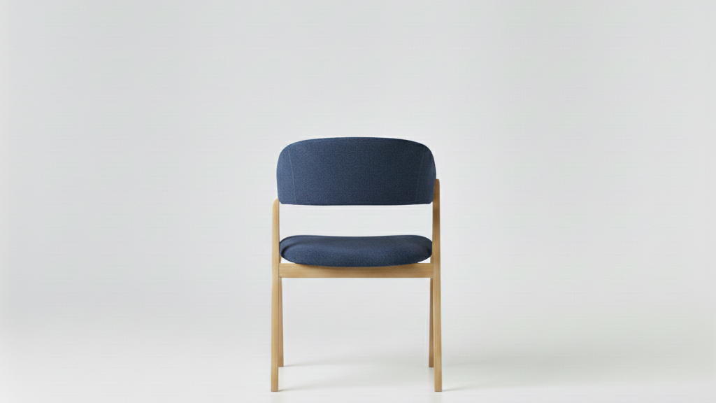 Kelsey Arm Chair ( Indigo,Natural Wood )