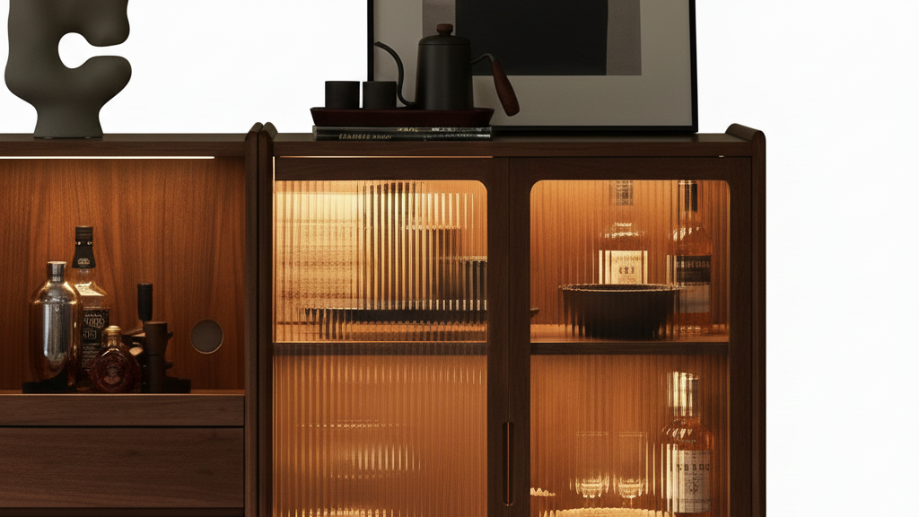 The Meridian Display Bar Cabinet