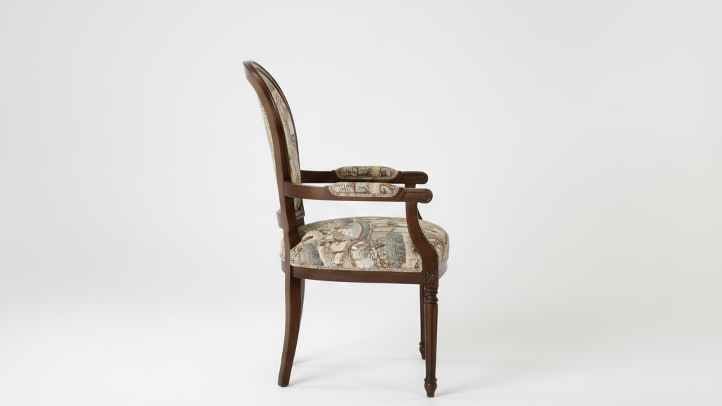 Wegner Style Teak Wood Arm Chair ( Martindale, Walnut Finish  )