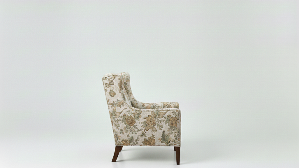 Alifie Floral Wingback Chair