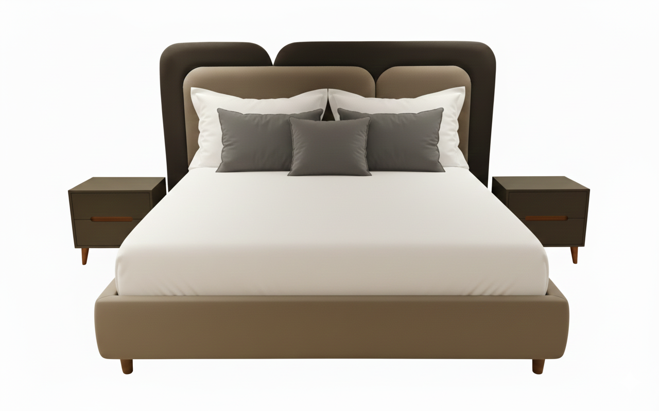 The Solstice Bed Fully Upholstered with Hydraulic Storage