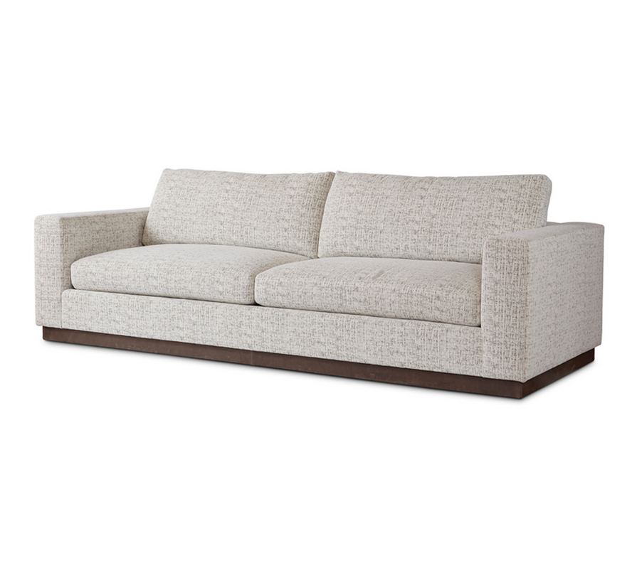 "The Jasper Plinth-Base Sofa 3 seater