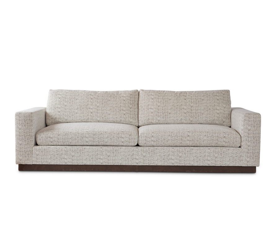 "The Jasper Plinth-Base Sofa 3 seater